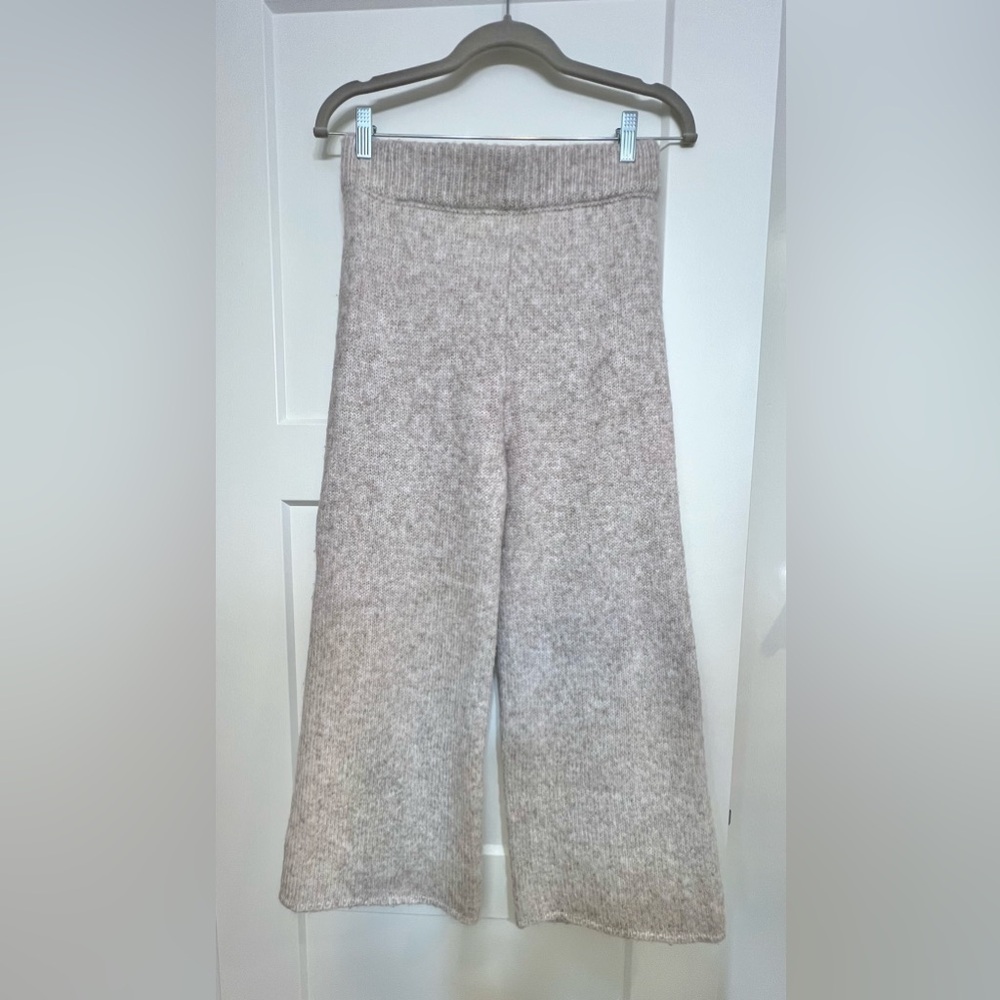 Cozy Wide-Leg Knit Pants
